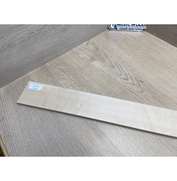 Клён Белый заготовка накладки для бас-гитары Радиал А 8х72-55х740 мм-13