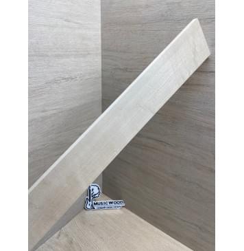 Клён Белый заготовка накладки для бас-гитары Радиал А 8х72-55х740 мм-3