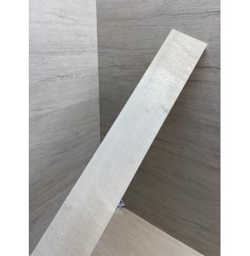 Клён Белый заготовка накладки для бас-гитары Радиал А 8х72-55х740 мм-4