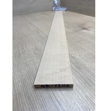 Клён Белый заготовка накладки для бас-гитары Радиал А 9х71-56х739 мм-13