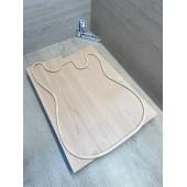 Ольха заготовка корпуса Тангент АА 46х180х460-440 мм, 2шт, 527 кг/м3