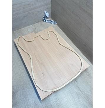 Ольха заготовка корпуса Тангент АА 46х180х460-440 мм, 2шт, 527 кг/м3-0