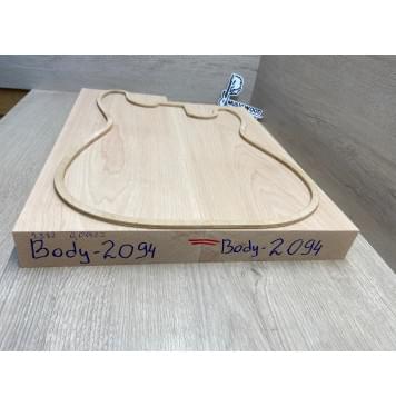 Ольха заготовка корпуса Тангент АА 46х184х482-446 мм, 2шт, 534 кг/м3-9