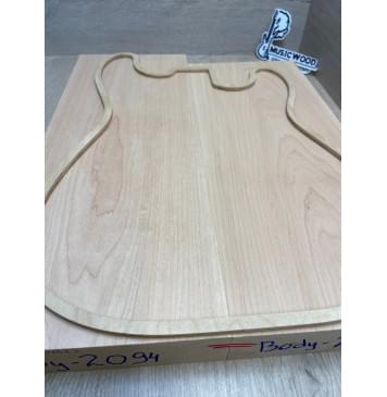 Ольха заготовка корпуса Тангент АА 46х184х482-446 мм, 2шт, 534 кг/м3-10