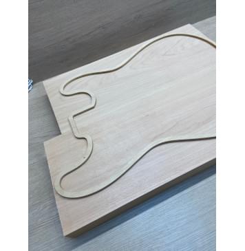 Ольха заготовка корпуса Тангент АА 46х184х482-446 мм, 2шт, 534 кг/м3-11