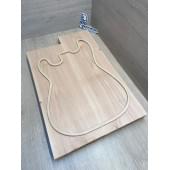 Ольха заготовка корпуса Тангент АА 47х184х516-579 мм, 2шт, 532 кг/м3