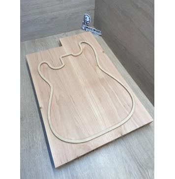 Ольха заготовка корпуса Тангент АА 47х184х516-579 мм, 2шт, 532 кг/м3-0