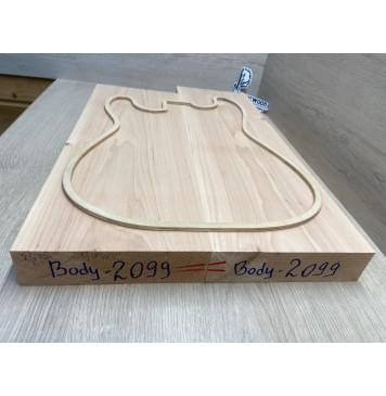 Ольха заготовка корпуса Тангент АА 47х184х516-579 мм, 2шт, 532 кг/м3-10