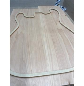 Ольха заготовка корпуса Тангент АА 47х184х516-579 мм, 2шт, 532 кг/м3-11