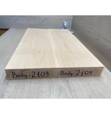 Ольха заготовка корпуса Тангент АА 44х164х496-509 мм, 2шт, 487 кг/м3-9