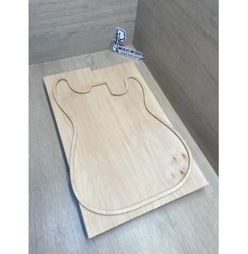 Ольха заготовка корпуса Тангент А 40х165х516-498 мм, 2шт, 468 кг/м3-0