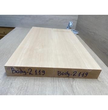 Ольха заготовка корпуса Тангент АА 45х162х503 мм, 2шт, 542 кг/м3-9