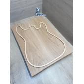 Ольха заготовка корпуса Тангент АА 45х184х511-521 мм, 2шт, 495 кг/м3