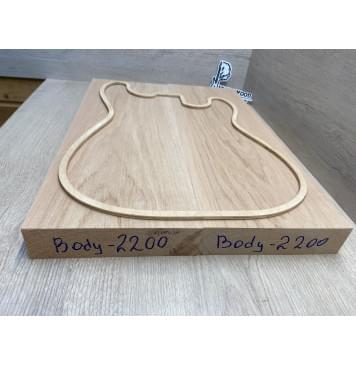 Ольха заготовка корпуса Тангент АА 45х184х511-521 мм, 2шт, 495 кг/м3-12