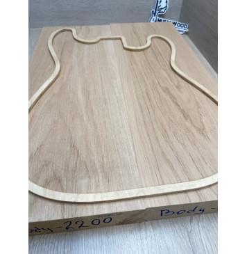 Ольха заготовка корпуса Тангент АА 45х184х511-521 мм, 2шт, 495 кг/м3-13