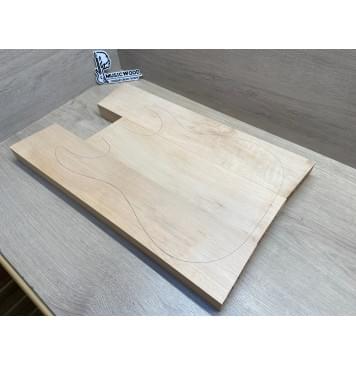 Ольха заготовка корпуса Смешанный АА 40х(113-110-113)х(552-427-527) мм - из 3х частей, 492 кг/м3-1