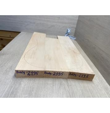 Ольха заготовка корпуса Смешанный АА 40х(113-110-113)х(552-427-527) мм - из 3х частей, 492 кг/м3-2