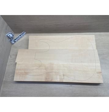 Ольха заготовка корпуса Смешанный А 41х(117-96-115)х(535-545-478) мм - из 3х частей, 513 кг/м3-0