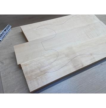 Ольха заготовка корпуса Смешанный А 41х(117-96-115)х(535-545-478) мм - из 3х частей, 513 кг/м3-4