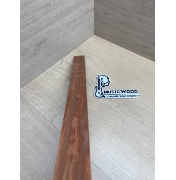 Бубинго Пламя заготовка накладки для народных инструментов Радиал ААА Волна А 8х48-39х523 мм-7