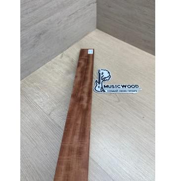 Бубинго Пламя заготовка накладки для народных инструментов Радиал ААА Волна А 8х48-39х523 мм-9