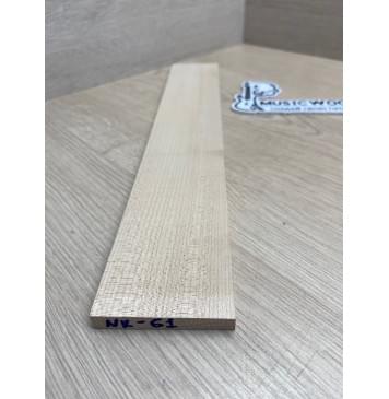 Клён Белый заготовка накладки для народных инструментов Радиал ААА 8х63х385 мм-1