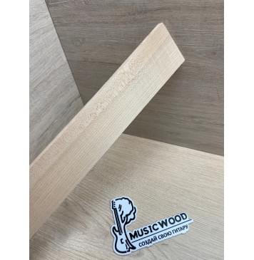 Клён Белый заготовка накладки для народных инструментов Радиал ААА 8х63х385 мм-3