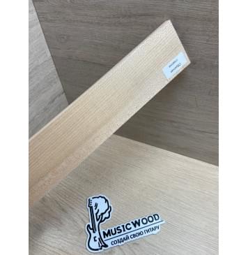 Клён Белый заготовка накладки для народных инструментов Радиал ААА 8х63х385 мм-5