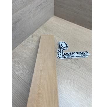 Клён Белый заготовка накладки для народных инструментов Радиал ААА 8х63х385 мм-7