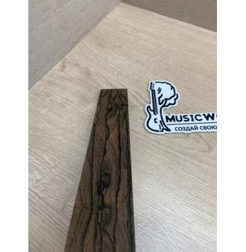 Зирикот заготовка накладки для народных инструментов Радиал ААА 9х49-41х275 мм-6