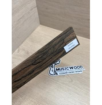 Зирикот заготовка накладки для народных инструментов Радиал ААА 9х49-41х275 мм-7