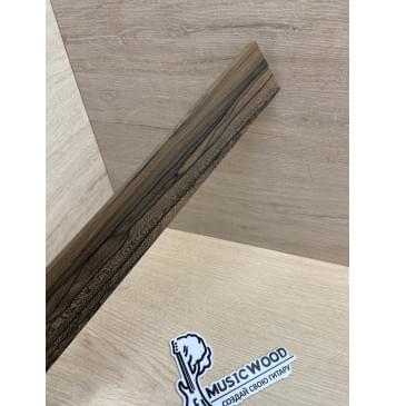 Зирикот заготовка накладки для народных инструментов Радиал ААА 8х55-50х410 мм-3