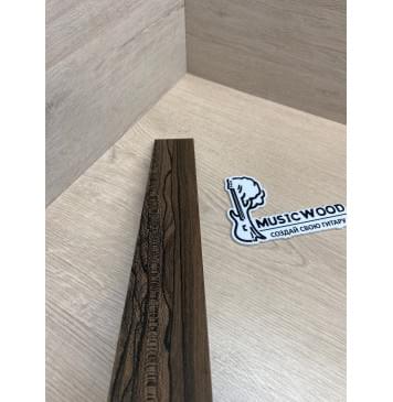 Зирикот заготовка накладки для народных инструментов Радиал ААА 8х55-50х410 мм-5