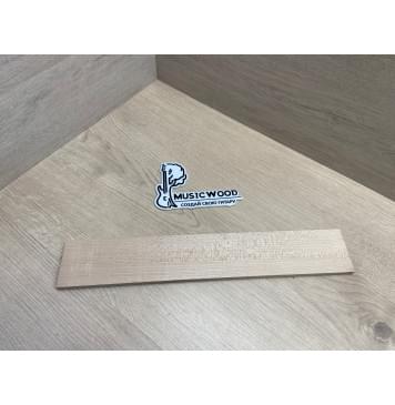 Клён Белый заготовка накладки для народных инструментов Радиал ААА 8х63х385 мм-0