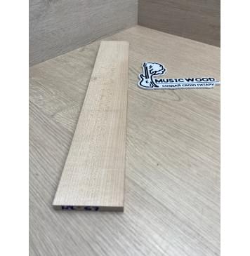 Клён Белый заготовка накладки для народных инструментов Радиал ААА 8х63х385 мм-2