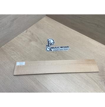 Клён Белый заготовка накладки для народных инструментов Радиал ААА 8х63х385 мм-3