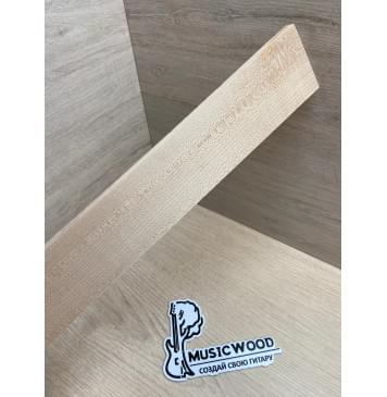 Клён Белый заготовка накладки для народных инструментов Радиал ААА 8х63х385 мм-5