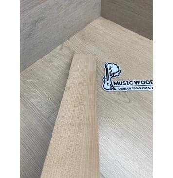 Клён Белый заготовка накладки для народных инструментов Радиал ААА 8х63х385 мм-6