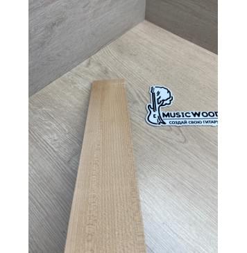 Клён Белый заготовка накладки для народных инструментов Радиал ААА 8х63х385 мм-7