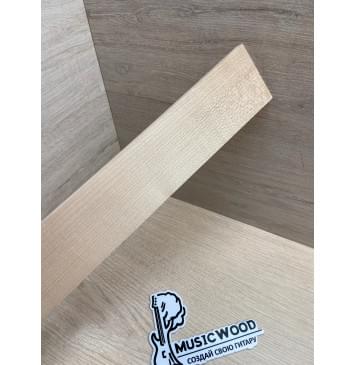 Клён Белый заготовка накладки для народных инструментов Радиал АА 7,5х63х385 мм-3