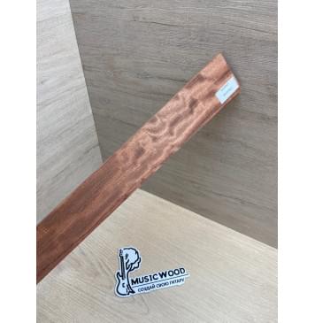 Бубинго Пламя заготовка накладки для народных инструментов Радиал ААА Волна АА 7,5х56-39х458 мм-6
