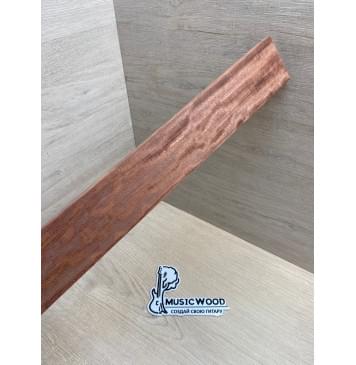 Бубинго Пламя заготовка накладки для народных инструментов Радиал ААА Волна АА 8х67-59х452 мм-3