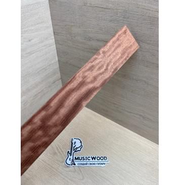 Бубинго Пламя заготовка накладки для народных инструментов Радиал ААА Волна АА 8х67-59х452 мм-4