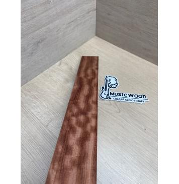 Бубинго Пламя заготовка накладки для народных инструментов Радиал ААА Волна АА 8х67-59х452 мм-5