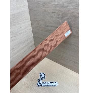 Бубинго Пламя заготовка накладки для народных инструментов Радиал ААА Волна АА 8х67-59х452 мм-6