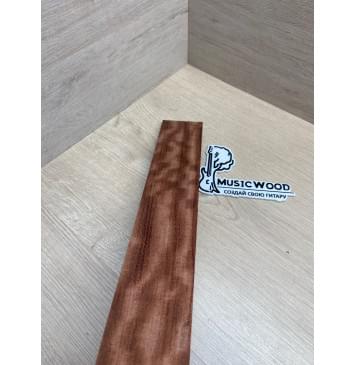 Бубинго Пламя заготовка накладки для народных инструментов Радиал ААА Волна АА 8х67-59х452 мм-8