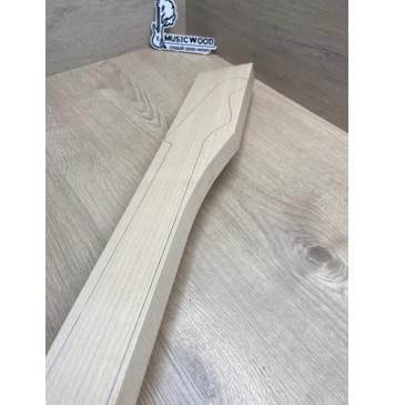 Клён Белый заготовка грифа для электрогитары Смешанный АА 25х93-67х760 мм-5