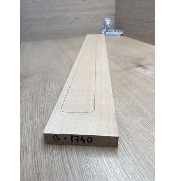 Клён Белый заготовка грифа для электрогитары Радиал ААААА 21х100х721 мм-1