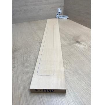 Клён Белый заготовка грифа для электрогитары Радиал ААААА 21х100х721 мм-3