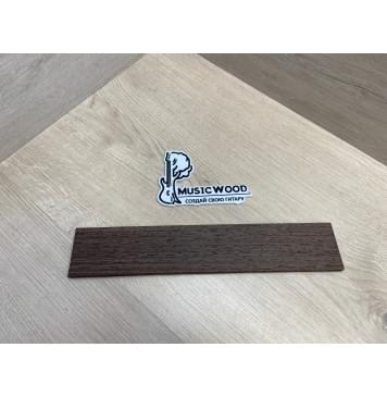 Венге заготовка накладки для народных инструментов Радиал ААААА 8х62х340 мм-0